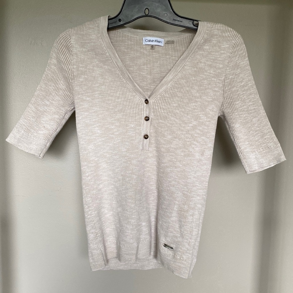 Calvin Klein short sleeve sweater
